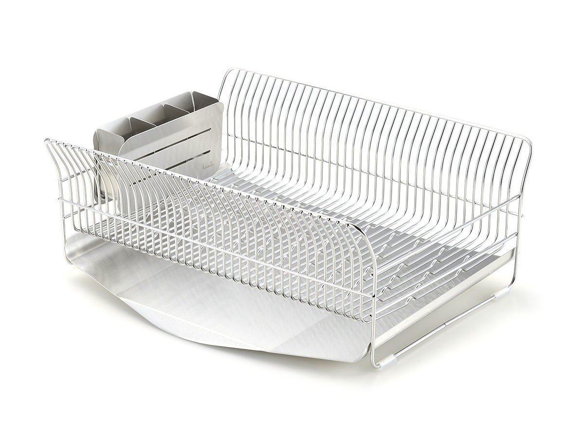 【フライミーアクセソワ/FLYMEe accessoire / GOODS】のDish Drainer / 水切りラック 縦置きタイプ 箸立て付 #110691 インテリア・キッズ・メンズ・レディースファッション・服の通販 founy(ファニー) 　送料無料　Free Shipping　フレーム　Frame, Outline　ワイヤー　Wire, Wired Bra　ホーム・キャンプ・アウトドア・お取り寄せ　Home Living / Home & Lifestyle / Camping Gear / Outdoor Camping　キッチン・ダイニング　Kitchen & Dining Essentials. Stylish & Functional Tableware　キッチン収納　Kitchen Storage　シルバー|ID: prp329100002411522 ipo3291000000030200683