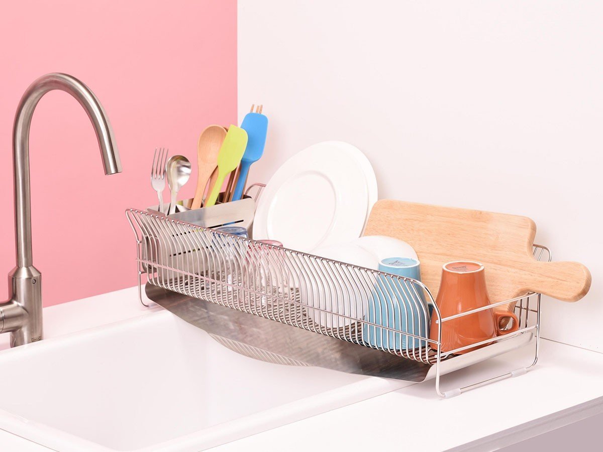 【フライミーアクセソワ/FLYMEe accessoire / GOODS】のDish Drainer / 水切りラック 縦置きロングタイプ 箸立て付 #110692 人気、トレンドファッション・服の通販 founy(ファニー) 　送料無料　Free Shipping　フレーム　Frame, Outline　ロング　Long, Long-Length　ワイヤー　Wire, Wired Bra　ホーム・キャンプ・アウトドア・お取り寄せ　Home Living / Home & Lifestyle / Camping Gear / Outdoor Camping　キッチン・ダイニング　Kitchen & Dining Essentials. Stylish & Functional Tableware　キッチン収納　Kitchen Storage　other-6|ID: prp329100002411523 ipo3291000000031503509