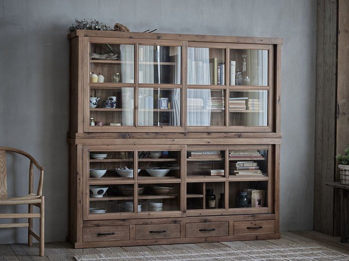 【ノットアンティークス/knot antiques / CRASH GATE / GOODS】のGARAKU CABINET / ガラク キャビネット 幅179cm インテリア・キッズ・メンズ・レディースファッション・服の通販 founy(ファニー) https://founy.com/ ガラス Glass ホーム・キャンプ・アウトドア・お取り寄せ Home,Garden,Outdoor,Camping Gear 家具・インテリア Furniture 収納家具・キャビネット Storage Furniture キャビネット Cabinet |ID: prp329100002420934 ipo3291000000030199665