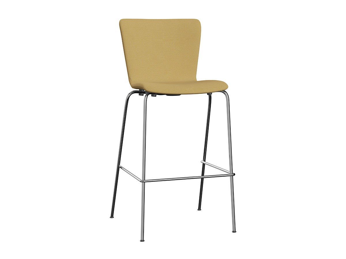 【フリッツ ハンセン/FRITZ HANSEN / GOODS】のVICO DUO / ヴィコデュオ バースツール フルパディング VM118 インテリア・キッズ・メンズ・レディースファッション・服の通販 founy(ファニー) 　ファブリック　Fabric　送料無料　Free Shipping　おすすめ　Recommend　ホーム・キャンプ・アウトドア・お取り寄せ　Home,Garden,Outdoor,Camping Gear　家具・インテリア　Furniture　チェア・椅子　Chair　スツール　Stool　ホーム・キャンプ・アウトドア・お取り寄せ　Home,Garden,Outdoor,Camping Gear　家具・インテリア　Furniture　チェア・椅子　Chair　カウンターチェア・ハイスツール　Counter Chair/High Stool　張地:1110 イエロー(クリスチャンハウン)、脚部:クローム仕上|ID: prp329100002443444 ipo3291000000016500669