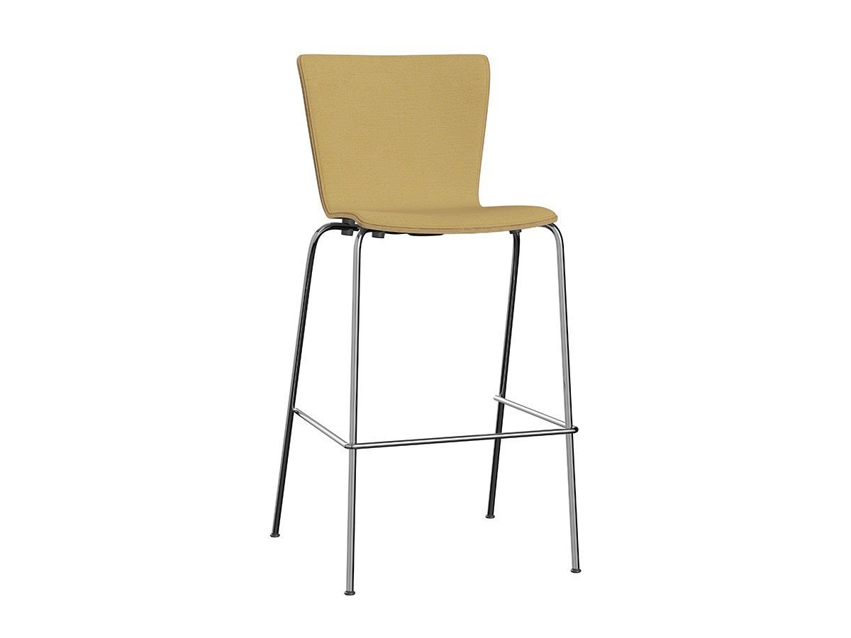 【フリッツ ハンセン/FRITZ HANSEN / GOODS】のVICO DUO / ヴィコデュオ バースツール フロントパディング VM118 インテリア・キッズ・メンズ・レディースファッション・服の通販 founy(ファニー) 　シンプル　Simple　スタイリッシュ　Stylish　ファブリック　Fabric　送料無料　Free Shipping　おすすめ　Recommend　ホーム・キャンプ・アウトドア・お取り寄せ　Home,Garden,Outdoor,Camping Gear　家具・インテリア　Furniture　チェア・椅子　Chair　スツール　Stool　ホーム・キャンプ・アウトドア・お取り寄せ　Home,Garden,Outdoor,Camping Gear　家具・インテリア　Furniture　チェア・椅子　Chair　カウンターチェア・ハイスツール　Counter Chair/High Stool　張地:1110 イエロー(クリスチャンハウン)、シェル:オーク、脚部:クローム仕上|ID: prp329100002443452 ipo3291000000016500688