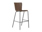 【フリッツ ハンセン/FRITZ HANSEN / GOODS】のVICO DUO / ヴィコデュオ バースツール VM118 シェル:ウォルナット、脚部:ブラック粉体塗装仕上|ID:prp329100002443460