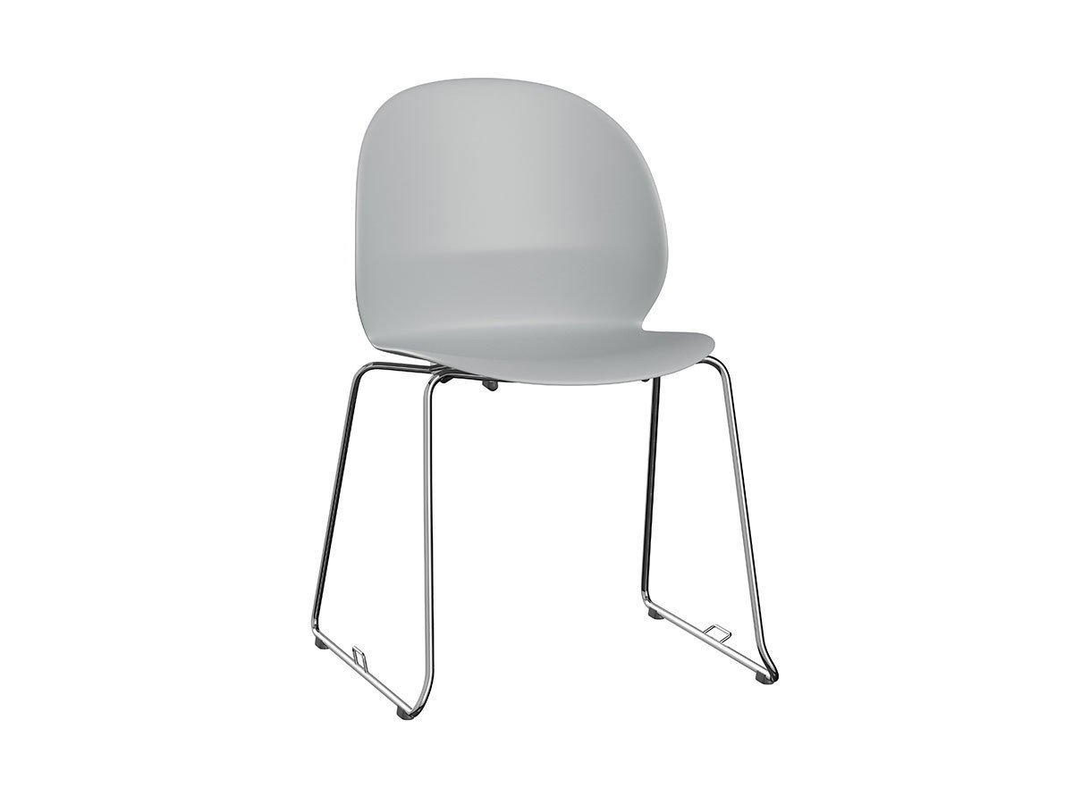 【フリッツ ハンセン/FRITZ HANSEN / GOODS】のN02 RECYCLE / N02 リサイクル チェア 連結器具付 スレッド脚 クロームベース N02-21 インテリア・キッズ・メンズ・レディースファッション・服の通販 founy(ファニー) 　テーブル　Table, Dining Table　フォルム　Silhouette, Form　ワーク　Workwear, Utility Style　送料無料　Free Shipping　ホーム・キャンプ・アウトドア・お取り寄せ　Home Living / Home & Lifestyle / Camping Gear / Outdoor Camping　家具・インテリア　Home Furniture & Interior. Stylish & Functional Living Spaces　チェア・椅子　Seating & Chairs　ダイニングチェア・木製チェア　Dining Chairs　グレー|ID: prp329100002443472 ipo3291000000034188679