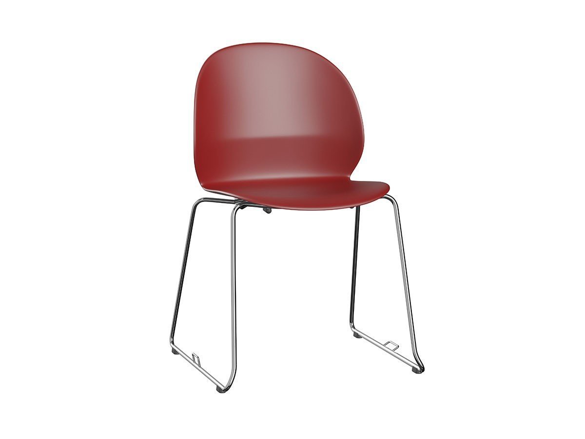 【フリッツ ハンセン/FRITZ HANSEN / GOODS】のN02 RECYCLE / N02 リサイクル チェア 連結器具付 スレッド脚 クロームベース N02-21 インテリア・キッズ・メンズ・レディースファッション・服の通販 founy(ファニー) 　テーブル　Table, Dining Table　フォルム　Silhouette, Form　ワーク　Workwear, Utility Style　送料無料　Free Shipping　ホーム・キャンプ・アウトドア・お取り寄せ　Home Living / Home & Lifestyle / Camping Gear / Outdoor Camping　家具・インテリア　Home Furniture & Interior. Stylish & Functional Living Spaces　チェア・椅子　Seating & Chairs　ダイニングチェア・木製チェア　Dining Chairs　ダークレッド|ID: prp329100002443472 ipo3291000000034188684