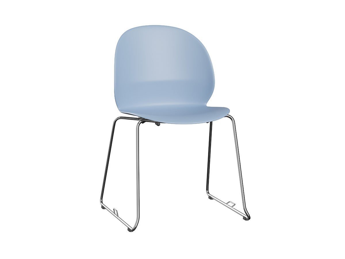 【フリッツ ハンセン/FRITZ HANSEN / GOODS】のN02 RECYCLE / N02 リサイクル チェア 連結器具付 スレッド脚 クロームベース N02-21 インテリア・キッズ・メンズ・レディースファッション・服の通販 founy(ファニー) 　テーブル　Table, Dining Table　フォルム　Silhouette, Form　ワーク　Workwear, Utility Style　送料無料　Free Shipping　ホーム・キャンプ・アウトドア・お取り寄せ　Home Living / Home & Lifestyle / Camping Gear / Outdoor Camping　家具・インテリア　Home Furniture & Interior. Stylish & Functional Living Spaces　チェア・椅子　Seating & Chairs　ダイニングチェア・木製チェア　Dining Chairs　ライトブルー|ID: prp329100002443472 ipo3291000000034188686