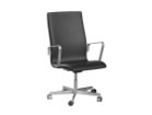 【フリッツ ハンセン/FRITZ HANSEN / GOODS】のOXFORD / オックスフォード アームチェア 5スターベース キャスター付 ミディアムハイバック シート高さ調整機能・チルト機能付 3293W 張地:エッセンシャルレザー ブラック(カテゴリー3)、フレーム:サテン仕上|ID: prp329100002443473 ipo3291000000030197353