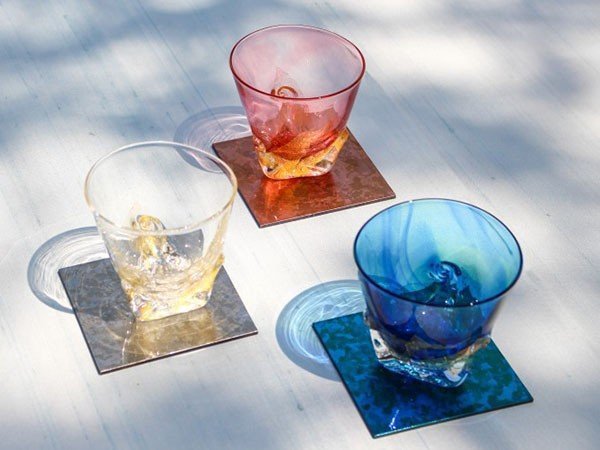 【箔一/HAKUICHI / GOODS】のHAKU LA TABLE FIVE SENSES COASTER / ハクラターブル ファイブセンシズ コースター(プランツ) インテリア・キッズ・メンズ・レディースファッション・服の通販 founy(ファニー) 　ガラス　Glass　グラス　Glass　テーブル　Table　プレート　Plate　モダン　Modern　日本製　Made In Japan　参考イメージ|ID: prp329100002471676 ipo3291000000025315039
