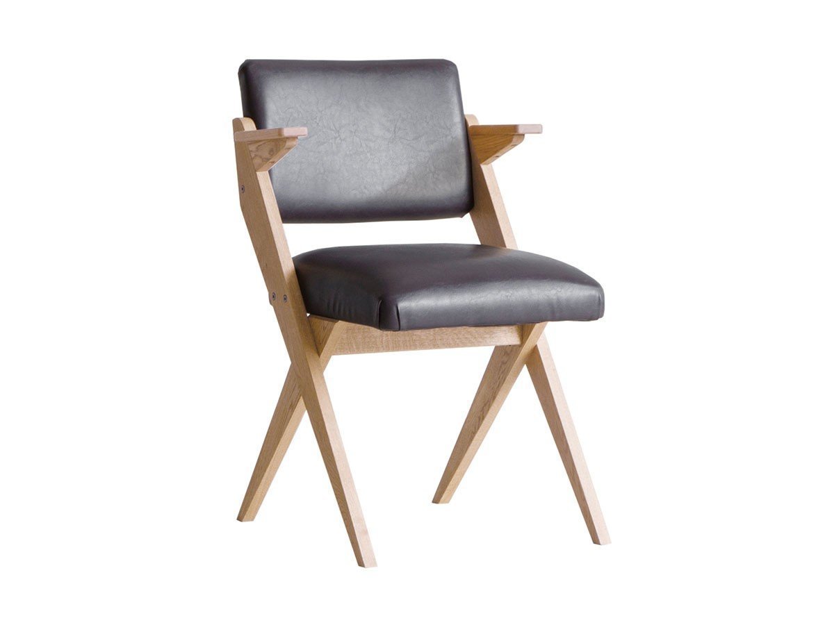 【イージーライフ/Easy Life / GOODS】のZETT CHAIR / ゼット チェア 肘付(WF-1 / PVC) インテリア・キッズ・メンズ・レディースファッション・服の通販 founy(ファニー) 　リラックス　Relax　ホーム・キャンプ・アウトドア・お取り寄せ　Home,Garden,Outdoor,Camping Gear　家具・インテリア　Furniture　チェア・椅子　Chair　ダイニングチェア　Dining Chair　張地:PVCダーク|ID: prp329100002500095 ipo3291000000016941135