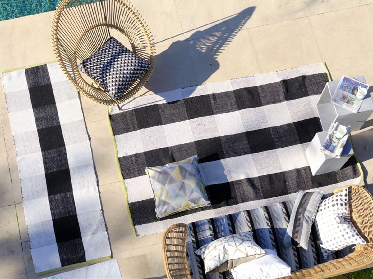 【デザイナーズ ギルド/DESIGNERS GUILD / GOODS】のSaliya Outdoor Rug / サリヤ アウトドア ラグ 人気、トレンドファッション・服の通販 founy(ファニー) 　送料無料　Free Shipping　アウトドア　Outdoor Clothing　チェック　Check, Plaid, Tartan　パターン　Pattern, Design Print　リバーシブル　Reversible, Two-Sided　軽量　Lightweight, Ultra Light　ホーム・キャンプ・アウトドア・お取り寄せ　Home Living / Home & Lifestyle / Camping Gear / Outdoor Camping　家具・インテリア　Home Furniture & Interior. Stylish & Functional Living Spaces　その他 インテリア雑貨、家具　Home Decor & Furniture Extras　other-3|ID: prp329100002513358 ipo3291000000031502453