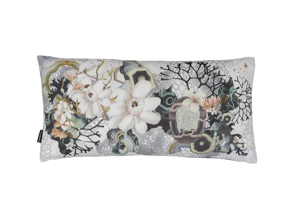 【デザイナーズ ギルド/DESIGNERS GUILD / GOODS】のChristian Lacroix Algae Bloom Pearl Cushion / クリスチャンラクロワ アオコブルーム パール クッション 60 × 30cm インテリア・キッズ・メンズ・レディースファッション・服の通販 founy(ファニー) 　クッション　Cushion　サテン　Satin　パール　Pearl　ファブリック　Fabric　フェザー　Feather　プリント　Print　リバーシブル　Reversible　ホーム・キャンプ・アウトドア・お取り寄せ　Home,Garden,Outdoor,Camping Gear　家具・インテリア　Furniture　その他 インテリア雑貨、家具　Furniture, Interior, Others　|ID: prp329100002513374 ipo3291000000025313173