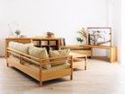 【広松木工/Hiromatsu Furniture / GOODS】のRIPOSO / リポーゾ ソファ 196 人気、トレンドファッション・服の通販 founy(ファニー) ヴィンテージ Vintage クッション Cushion ファブリック Fabric フレーム Flame ルーズ Loose ホーム・キャンプ・アウトドア・お取り寄せ Home,Garden,Outdoor,Camping Gear 家具・インテリア Furniture その他 インテリア雑貨、家具 Furniture, Interior, Others thumbnail 張地:ベージュ / BE(ピエトラ)、フレーム:チェリー|ID: prp329100002527997 ipo3291000000030187289