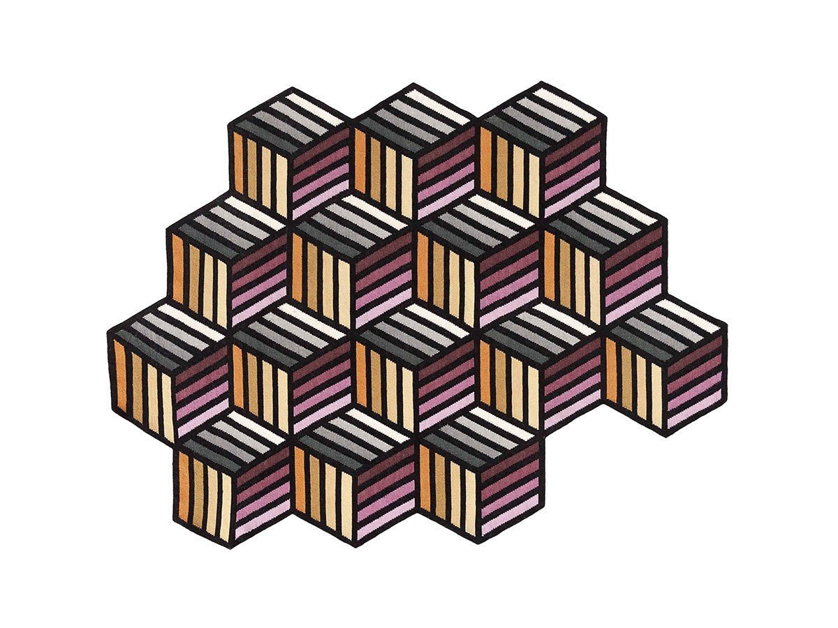 【ガン/GAN / GOODS】のPARQUET RUG / パルケット ラグ 203 × 153cm(ヘキサゴン オレンジ) 人気、トレンドファッション・服の通販 founy(ファニー) 　送料無料　Free Shipping　オレンジ　Orange　シンプル　Simple　ハンド　Hand　パターン　Pattern　ホーム・キャンプ・アウトドア・お取り寄せ　Home,Garden,Outdoor,Camping Gear　家具・インテリア　Furniture　その他 インテリア雑貨、家具　Furniture, Interior, Others　 other-1|ID: prp329100002589751 ipo3291000000030181269