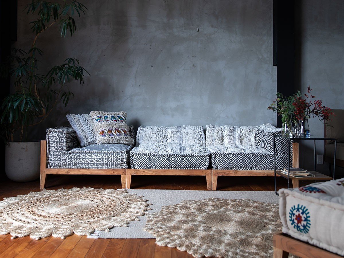 【アデペシュ/a.depeche / GOODS】のblock multi sofa corner / ブロックマルチソファ コーナー(マックホワイト) 人気、トレンドファッション・服の通販 founy(ファニー) 　インド　Indian Textile　ウッド　Wooden Design　クッション　Cushion, Throw Pillow　シンプル　Simple, Minimal　ブロック　Block, Solid Block Pattern　ホーム・キャンプ・アウトドア・お取り寄せ　Home Living / Home & Lifestyle / Camping Gear / Outdoor Camping　家具・インテリア　Home Furniture & Interior. Stylish & Functional Living Spaces　ソファー　Couches & Sofas　other-6|ID: prp329100002606848 ipo3291000000031501580