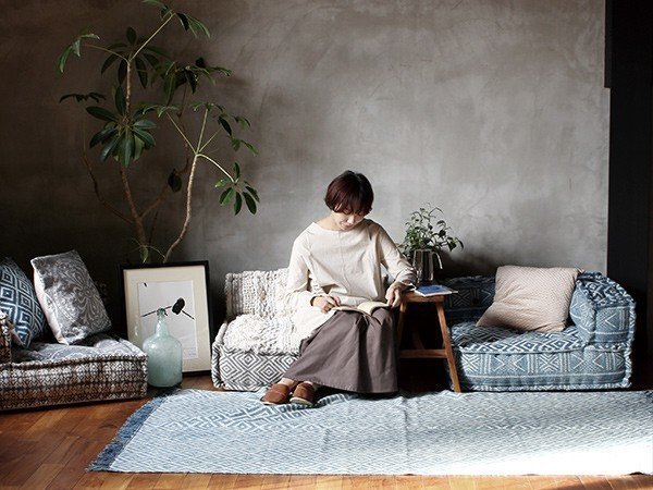 【アデペシュ/a.depeche / GOODS】のblock multi sofa corner / ブロックマルチソファ コーナー(ノスブルー) 人気、トレンドファッション・服の通販 founy(ファニー) 　インド　Indian Textile　ウッド　Wooden Design　クッション　Cushion, Throw Pillow　シンプル　Simple, Minimal　ブロック　Block, Solid Block Pattern　ホーム・キャンプ・アウトドア・お取り寄せ　Home Living / Home & Lifestyle / Camping Gear / Outdoor Camping　家具・インテリア　Home Furniture & Interior. Stylish & Functional Living Spaces　ソファー　Couches & Sofas　other-6|ID: prp329100002606851 ipo3291000000031501595