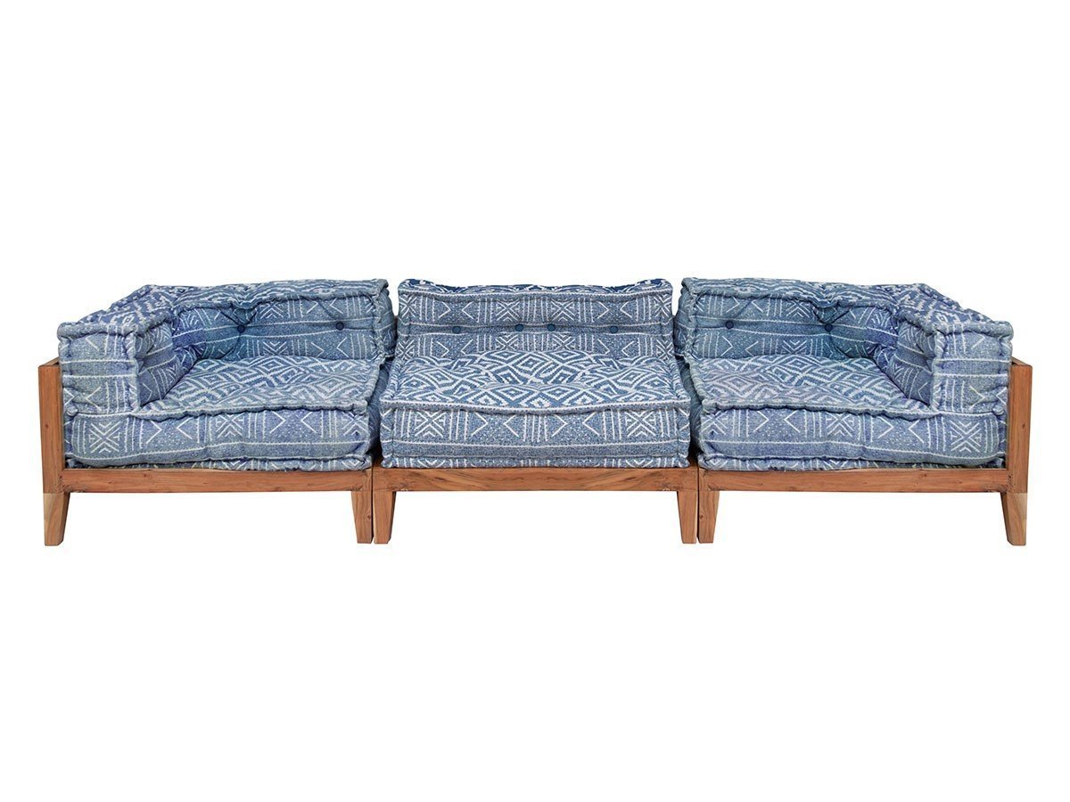 【アデペシュ/a.depeche / GOODS】のblock multi sofa center / ブロックマルチソファ センター(ノスブルー) 人気、トレンドファッション・服の通販 founy(ファニー) 　インド　Indian Textile　ウッド　Wooden Design　クッション　Cushion, Throw Pillow　シンプル　Simple, Minimal　センター　Center, Center Line　ブロック　Block, Solid Block Pattern　ホーム・キャンプ・アウトドア・お取り寄せ　Home Living / Home & Lifestyle / Camping Gear / Outdoor Camping　家具・インテリア　Home Furniture & Interior. Stylish & Functional Living Spaces　ソファー　Couches & Sofas　other-4|ID: prp329100002606856 ipo3291000000031501618