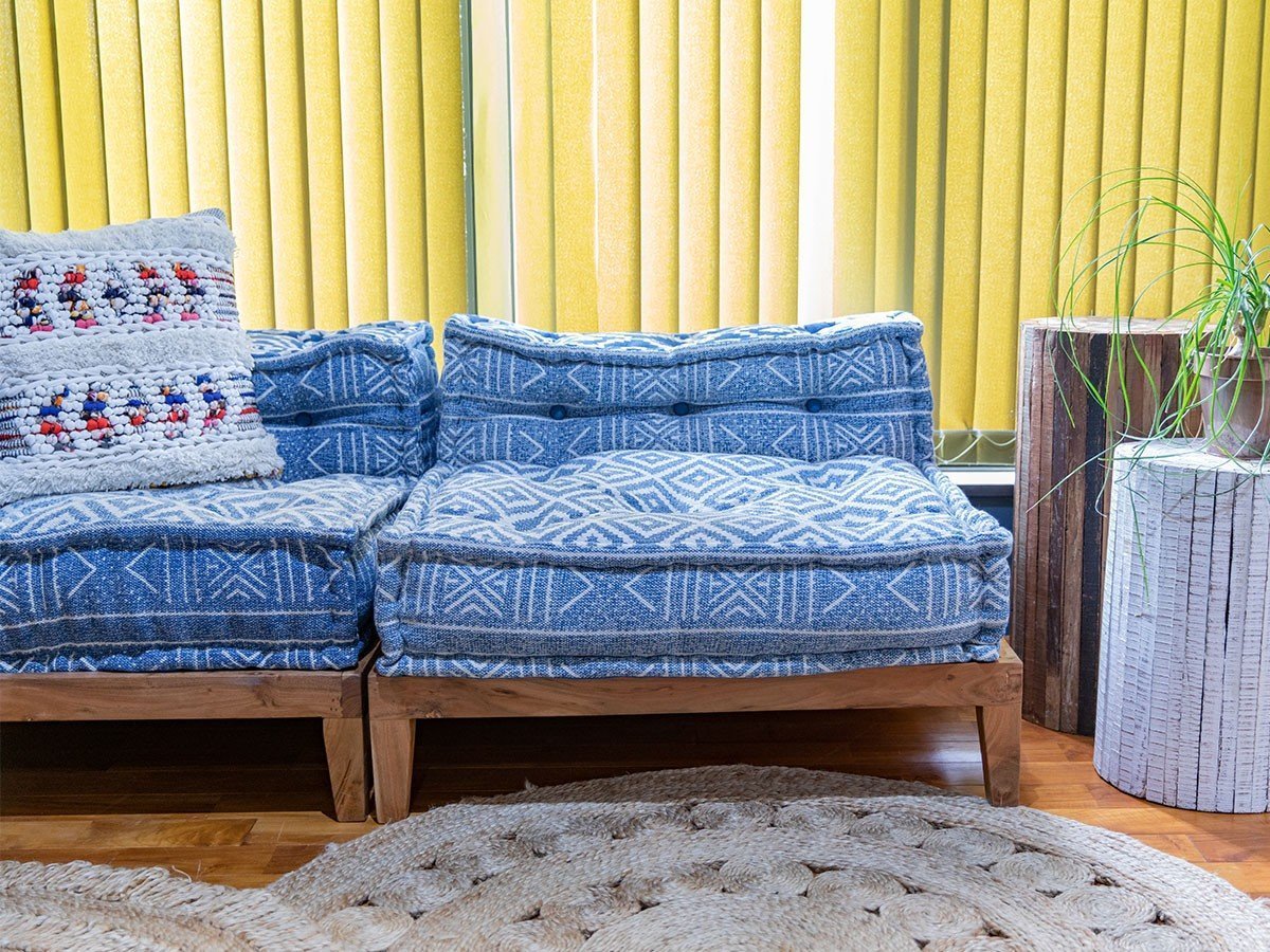 【アデペシュ/a.depeche / GOODS】のblock multi sofa center / ブロックマルチソファ センター(ノスブルー) 人気、トレンドファッション・服の通販 founy(ファニー) 　インド　Indian Textile　ウッド　Wooden Design　クッション　Cushion, Throw Pillow　シンプル　Simple, Minimal　センター　Center, Center Line　ブロック　Block, Solid Block Pattern　ホーム・キャンプ・アウトドア・お取り寄せ　Home Living / Home & Lifestyle / Camping Gear / Outdoor Camping　家具・インテリア　Home Furniture & Interior. Stylish & Functional Living Spaces　ソファー　Couches & Sofas　other-6|ID: prp329100002606856 ipo3291000000031501620