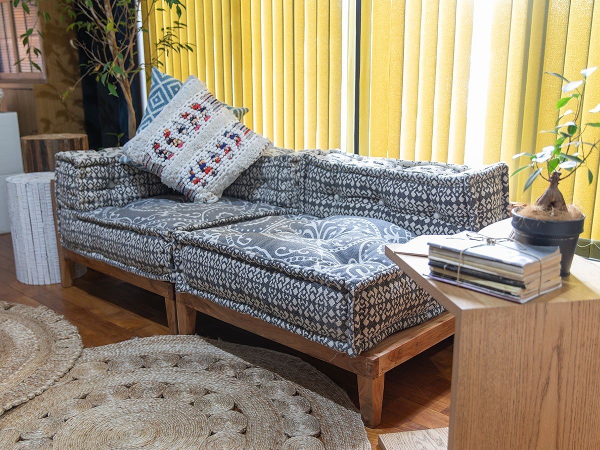 【アデペシュ/a.depeche / GOODS】のblock multi sofa center / ブロックマルチソファ センター(ジオグレー) 人気、トレンドファッション・服の通販 founy(ファニー) 　インド　Indian Textile　ウッド　Wooden Design　クッション　Cushion, Throw Pillow　シンプル　Simple, Minimal　センター　Center, Center Line　ブロック　Block, Solid Block Pattern　ホーム・キャンプ・アウトドア・お取り寄せ　Home Living / Home & Lifestyle / Camping Gear / Outdoor Camping　家具・インテリア　Home Furniture & Interior. Stylish & Functional Living Spaces　ソファー　Couches & Sofas　other-6|ID: prp329100002606857 ipo3291000000031501625