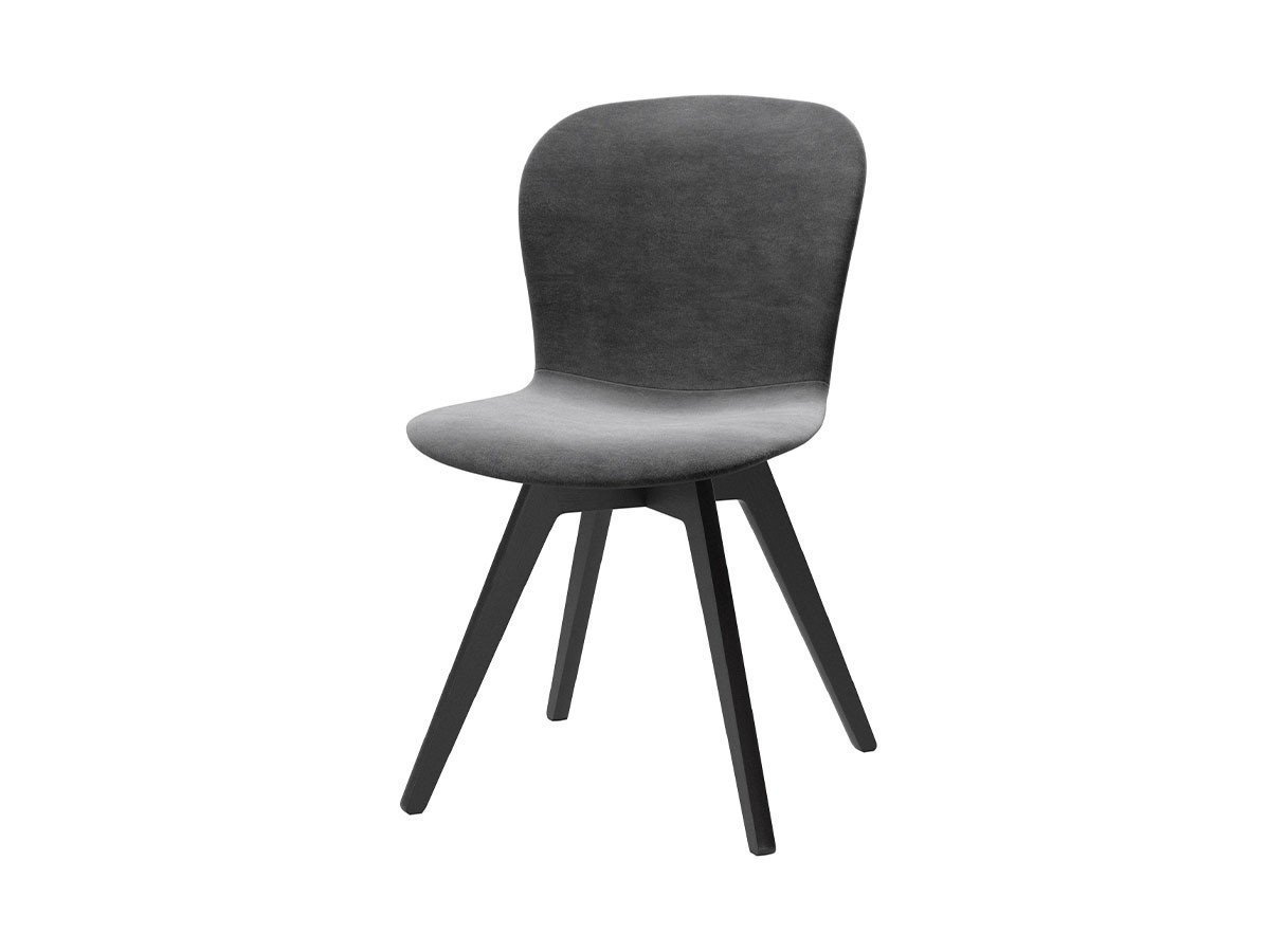 【ボーコンセプト/BoConcept / GOODS】のADELAIDE CHAIR / アデレード チェア 肘なし 木脚(ベルベット) インテリア・キッズ・メンズ・レディースファッション・服の通販 founy(ファニー) 　オーガニック　Organic　フォルム　Form　ベルベット　Velvet　ホーム・キャンプ・アウトドア・お取り寄せ　Home,Garden,Outdoor,Camping Gear　家具・インテリア　Furniture　チェア・椅子　Chair　ダイニングチェア　Dining Chair　張地:ベルベット 3030 グレー、脚部エスプレッソオーク|ID: prp329100002610032 ipo3291000000028594993