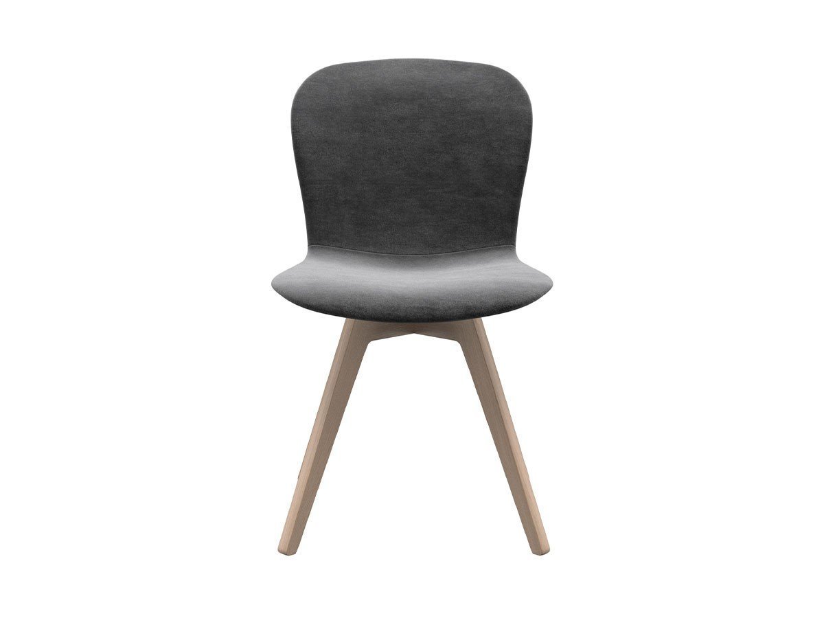 【ボーコンセプト/BoConcept / GOODS】のADELAIDE CHAIR / アデレード チェア 肘なし 木脚(ベルベット) インテリア・キッズ・メンズ・レディースファッション・服の通販 founy(ファニー) 　オーガニック　Organic　フォルム　Form　ベルベット　Velvet　ホーム・キャンプ・アウトドア・お取り寄せ　Home,Garden,Outdoor,Camping Gear　家具・インテリア　Furniture　チェア・椅子　Chair　ダイニングチェア　Dining Chair　張地:ベルベット 3030 グレー、脚部オーク|ID: prp329100002610032 ipo3291000000028595000