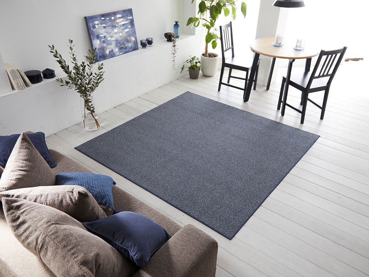 【フライミー ベーシック/FLYMEe BASIC / GOODS】のRUG / ラグ #111390 インテリア・キッズ・メンズ・レディースファッション・服の通販 founy(ファニー) 　送料無料　Free Shipping　テクスチャー　Texture　プレーン　Plane　ベーシック　Basic　ミックス　Mix　ホーム・キャンプ・アウトドア・お取り寄せ　Home,Garden,Outdoor,Camping Gear　家具・インテリア　Furniture　その他 インテリア雑貨、家具　Furniture, Interior, Others　ネイビー|ID: prp329100002614321 ipo3291000000030198699