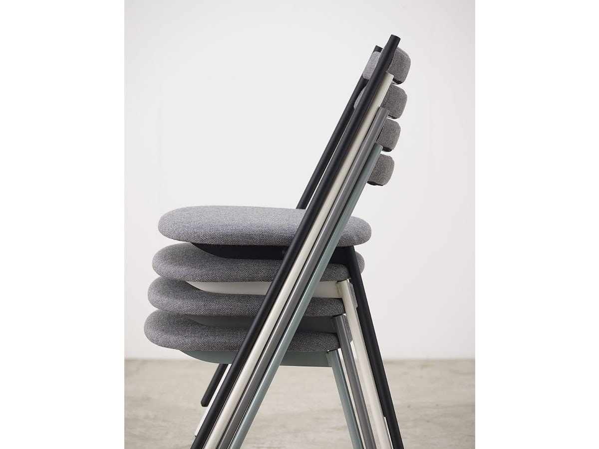 【杉山製作所/Sugiyama Seisakusho / GOODS】のWORKER stacking Chair / ワーカー スタッキングチェア(背張り) インテリア・キッズ・メンズ・レディースファッション・服の通販 founy(ファニー) 　送料無料　Free Shipping　おすすめ　Recommend　シンプル　Simple　フレーム　Flame　ホーム・キャンプ・アウトドア・お取り寄せ　Home,Garden,Outdoor,Camping Gear　家具・インテリア　Furniture　チェア・椅子　Chair　ダイニングチェア　Dining Chair　最大で6脚までスタッキング(重ね置き)可能です。|ID: prp329100002614329 ipo3291000000025328383