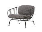 【杉山製作所/Sugiyama Seisakusho / GOODS】のHoop Lounge Chair / フープ ラウンジチェア 張地:ハウゼン HaNV ネイビー(AAランク)、フレームサンドブラック|ID:prp329100002614333