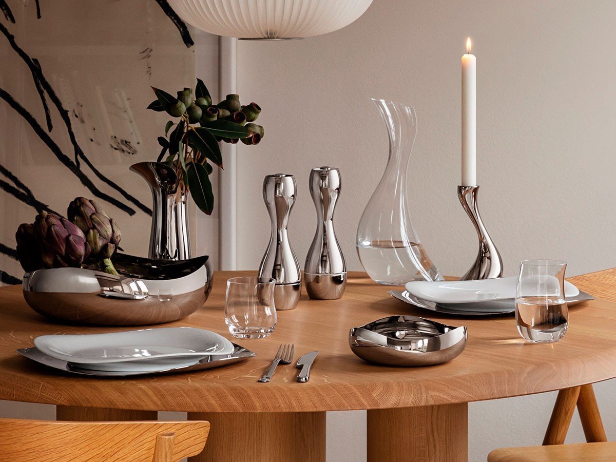 【ジョージ ジェンセン/GEORG JENSEN / GOODS】のCOBRA BOWL / コブラ サービングボウル M インテリア・キッズ・メンズ・レディースファッション・服の通販 founy(ファニー) 　送料無料　Free Shipping　コレクション　Collection, Seasonal Line　テーブル　Table, Dining Table　フォルム　Silhouette, Form　人気　Popular, Best Seller　参考イメージ (左:Lサイズ、右:Sサイズ)|ID: prp329100002621616 ipo3291000000030254883