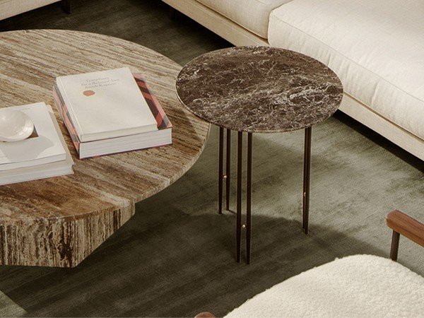 【グビ/GUBI / GOODS】のIOI Side Table / アイオーアイ サイドテーブル Φ500(ブラックセミマットベース × ブラス球) 人気、トレンドファッション・服の通販 founy(ファニー) 　イタリア　Italy　エレガント 上品　Elegant　テーブル　Table　バランス　Balance　モチーフ　Motif　ホーム・キャンプ・アウトドア・お取り寄せ　Home,Garden,Outdoor,Camping Gear　家具・インテリア　Furniture　テーブル　Table　サイドテーブル・小テーブル　Side Table/Small Table　other-3|ID: prp329100002639364 ipo3291000000031500940