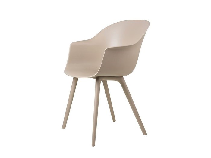 【グビ/GUBI / GOODS】のBat Dining Chair Un-Upholstered - Plastic base, Monochrome, Outdoor / バット アウトドアチェア(ニューベージュ) インテリア・キッズ・メンズ・レディースファッション・服の通販 founy(ファニー) https://founy.com/ アウトドア Outdoor イタリア Italy |ID: prp329100002639388 ipo3291000000017958553