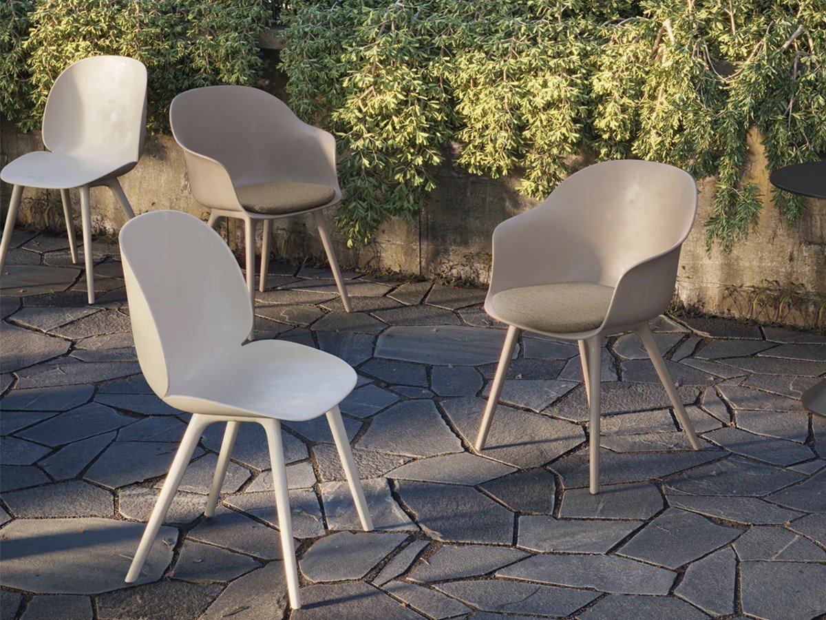 【グビ/GUBI / GOODS】のBat Dining Chair Un-Upholstered - Plastic base, Monochrome, Outdoor / バット アウトドアチェア(ニューベージュ) 人気、トレンドファッション・服の通販 founy(ファニー) 　アウトドア　Outdoor　イタリア　Italy　other-4|ID: prp329100002639388 ipo3291000000031501017