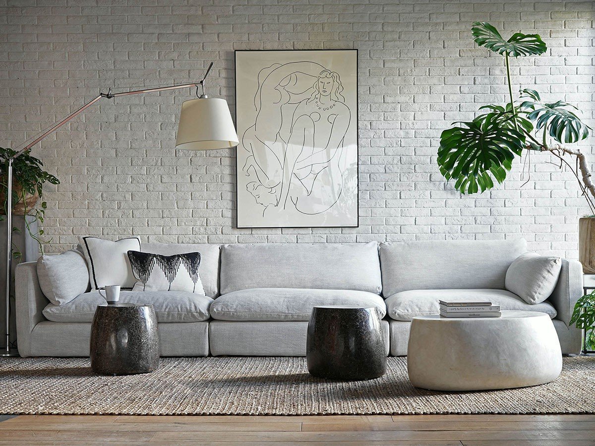【ハロ/HALO / GOODS】のLA JOLA SECTIONAL CORNER SOFA / ラ ジョーラ セクショナル コーナーソファ 人気、トレンドファッション・服の通販 founy(ファニー) 　クッション　Cushion　シリコン　Silicon　フェザー　Feather　ラグジュアリー　Luxury　リネン　Linen　ホーム・キャンプ・アウトドア・お取り寄せ　Home,Garden,Outdoor,Camping Gear　家具・インテリア　Furniture　ソファー　Sofa　other-5|ID: prp329100002664785 ipo3291000000031500859