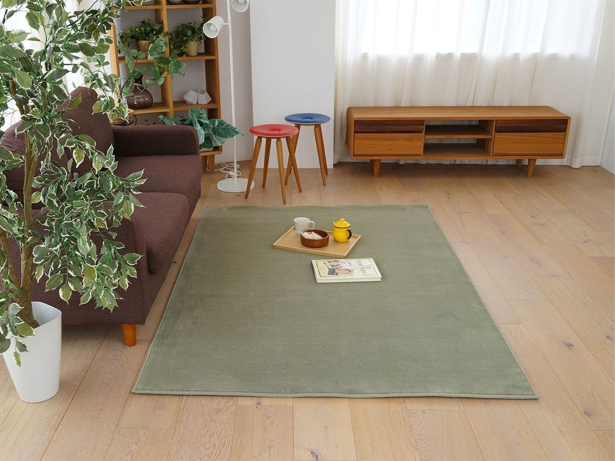 【フライミー ベーシック/FLYMEe BASIC / GOODS】のRug / ラグ #111479 インテリア・キッズ・メンズ・レディースファッション・服の通販 founy(ファニー) 　送料無料　Free Shipping　シンプル　Simple　エレガント 上品　Elegant　ホーム・キャンプ・アウトドア・お取り寄せ　Home,Garden,Outdoor,Camping Gear　家具・インテリア　Furniture　その他 インテリア雑貨、家具　Furniture, Interior, Others　モスグリーン|ID: prp329100002664796 ipo3291000000030228578