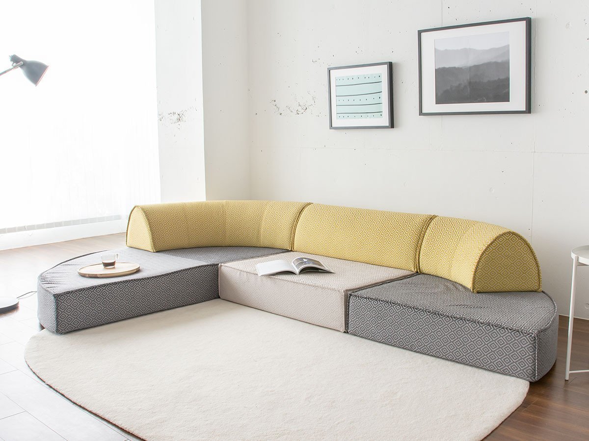 【ハーレム/HAREM / GOODS】のPUZZLE SOFA / パズル ソファ バック ラウンド Lサイズ インテリア・キッズ・メンズ・レディースファッション・服の通販 founy(ファニー) 　送料無料　Free Shipping　スクエア　Square　ハーフ　Half　ラウンド　Round　ホーム・キャンプ・アウトドア・お取り寄せ　Home,Garden,Outdoor,Camping Gear　家具・インテリア　Furniture　ソファー　Sofa　組合せ例:ベース ラウンド ハーフ、ベース スクエア 幅100cm、ベース ラウンド クォーター、バ|ID: prp329100002705727 ipo3291000000030487632