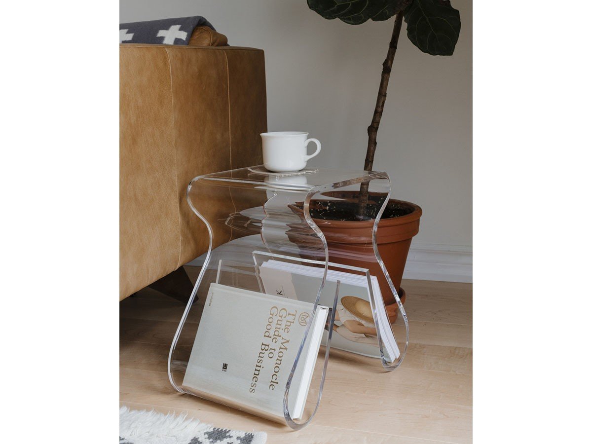 【アンブラ/ANNEBRA】のMagino Stool & Magazine Rack / マジノ スツール & マガジンラック 人気、トレンドファッション・服の通販 founy(ファニー) 　送料無料　Free Shipping　アクリル　Acrylic Material　エレガント 上品　Elegant　テーブル　Table, Dining Table　フォルム　Silhouette, Form　雑誌　Magazine, Fashion Magazine　ホーム・キャンプ・アウトドア・お取り寄せ　Home Living / Home & Lifestyle / Camping Gear / Outdoor Camping　家具・インテリア　Home Furniture & Interior. Stylish & Functional Living Spaces　チェア・椅子　Seating & Chairs　スツール・バースツール　Stools & Bar Stools　ホーム・キャンプ・アウトドア・お取り寄せ　Home Living / Home & Lifestyle / Camping Gear / Outdoor Camping　家具・インテリア　Home Furniture & Interior. Stylish & Functional Living Spaces　テーブル　Dining, Coffee & Side Tables　サイドテーブル・ナイトテーブル　Side & End Tables　ホーム・キャンプ・アウトドア・お取り寄せ　Home Living / Home & Lifestyle / Camping Gear / Outdoor Camping　家具・インテリア　Home Furniture & Interior. Stylish & Functional Living Spaces　収納家具・キャビネット　Storage Furniture　シェルフ・オープンラック・収納棚　Open Shelf Rack　ホーム・キャンプ・アウトドア・お取り寄せ　Home Living / Home & Lifestyle / Camping Gear / Outdoor Camping　家具・インテリア　Home Furniture & Interior. Stylish & Functional Living Spaces　収納家具・キャビネット　Storage Furniture　本棚・マガジンスタンド　Bookshelf/Magazine Rack　other-5|ID: prp329100002728674 ipo3291000000031500527