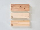 【石巻工房/Ishinomaki Laboratory / GOODS】のKOBO ST-TABLE drawer / 工房 ST-テーブル ドロワー付 木材参考イメージ:(上から)屋久島地杉、栗駒杉、レッドシダー集成材|ID:prp329100002808047