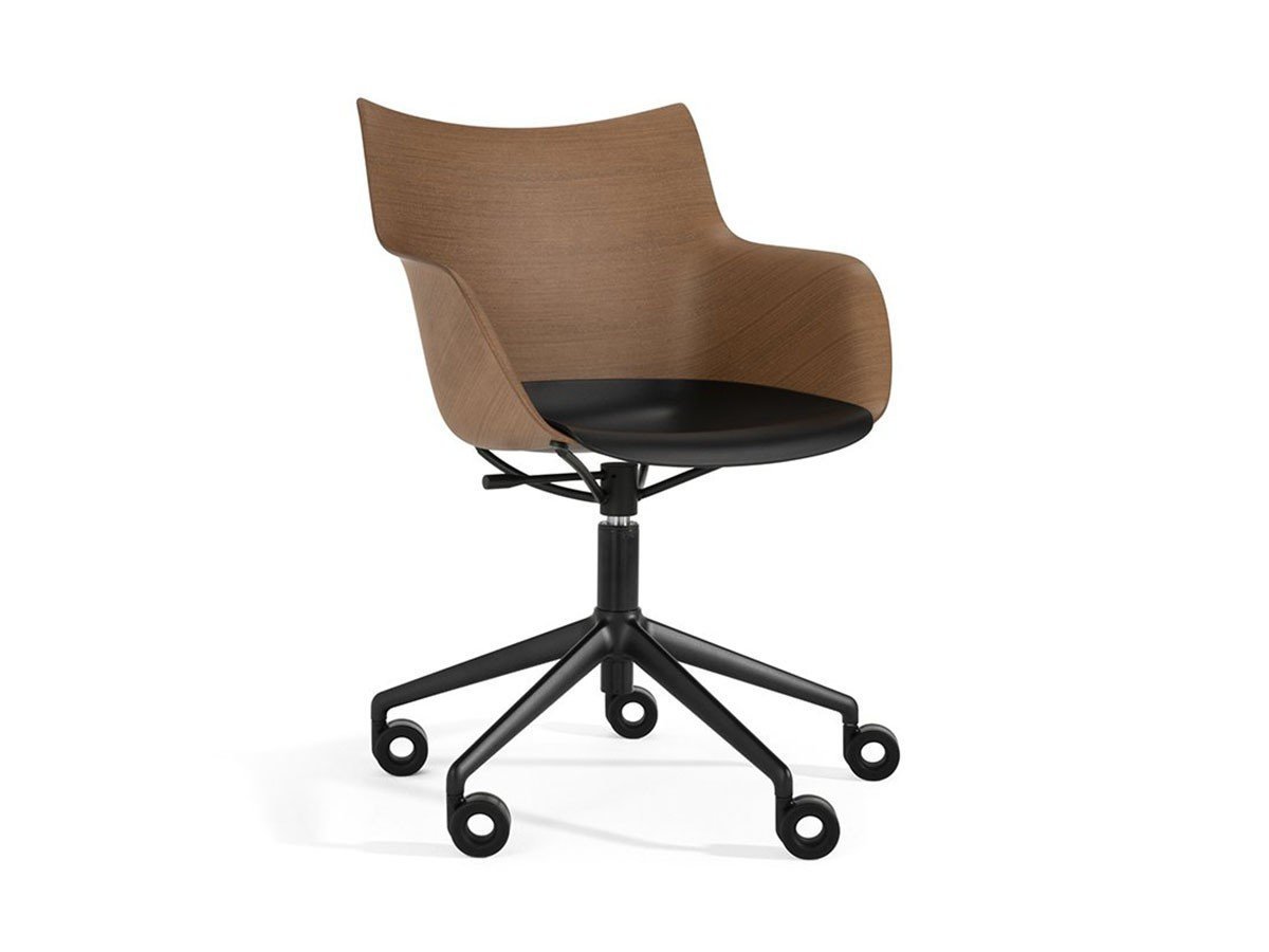 【カルテル/Kartell / GOODS】のSmart Wood collection Q/WOOD / スマートウッドコレクション Qウッド ロール インテリア・キッズ・メンズ・レディースファッション・服の通販 founy(ファニー) 　ウッド　Wooden Design　フィット　Fit, Slim Fit　フランス　France, French　ワーク　Workwear, Utility Style　送料無料　Free Shipping　ホーム・キャンプ・アウトドア・お取り寄せ　Home Living / Home & Lifestyle / Camping Gear / Outdoor Camping　家具・インテリア　Home Furniture & Interior. Stylish & Functional Living Spaces　チェア・椅子　Seating & Chairs　オフィスチェア・在宅ワーク用チェア　Office & Desk Chairs　ダークウッド / ブラック / ブラック|ID: prp329100002830154 ipo3291000000034282671