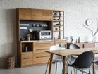 【イージーライフ/Easy Life / GOODS】のGALVA DINING BOARD / ガルバ ダイニングボード 下台引出し 幅120cm(オーク) 「アトランダム ユニットシェルフ」と組み合わせたイメージ|ID: prp329100002881197 ipo3291000000033331246
