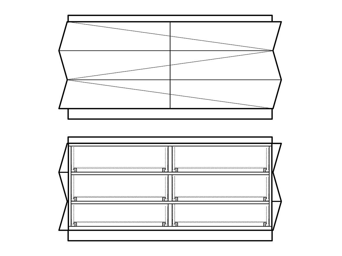 【マツオカ/MATSUOKA / GOODS】のORIGAMI CHEST / オリガミ チェスト インテリア・キッズ・メンズ・レディースファッション・服の通販 founy(ファニー) 　ホーム・キャンプ・アウトドア・お取り寄せ　Home,Garden,Outdoor,Camping Gear　家具・インテリア　Furniture　収納家具・キャビネット　Storage Furniture　チェスト　Chest　プッシュオープンレール付の引出しが6杯設けられています。|ID: prp329100002883786 ipo3291000000025310376