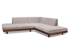 【マスターウォール/MASTERWAL / GOODS】のLAZY DANISH SOFA / レイジー デニッシュ ソファ オープンバック + ペニンシュラ 張地:ジョディ 03-3 ペールモーブ(ファブリック5)、フレーム:ウォールナット、コーナー位置:左|ID:prp329100002883804