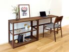 【マスターウォール/MASTERWAL / GOODS】のKAKTAS DESK / カクタス デスク 同シリーズの「シェルフ 2段 幅80cm(ガラス棚)」と組み合わせたイメージ|ID: prp329100002883810 ipo3291000000030227203