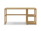 【マスターウォール/MASTERWAL / GOODS】のKAKTAS DESK / カクタス デスク 同シリーズの「シェルフ 2段 幅40cm(木棚)」と組み合わせたイメージ|ID: prp329100002883810 ipo3291000000030227226