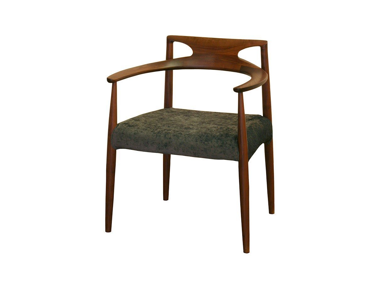 【フライミー ジャパン スタイル/FLYMEe Japan-Style / GOODS】のARM CHAIR / アームチェア #111552 インテリア・キッズ・メンズ・レディースファッション・服の通販 founy(ファニー) 　送料無料　Free Shipping　ファブリック　Fabric　フィット　Fit　メッシュ　Mesh　ラウンド　Round　ホーム・キャンプ・アウトドア・お取り寄せ　Home,Garden,Outdoor,Camping Gear　家具・インテリア　Furniture　チェア・椅子　Chair　ダイニングチェア　Dining Chair　ホーム・キャンプ・アウトドア・お取り寄せ　Home,Garden,Outdoor,Camping Gear　家具・インテリア　Furniture　チェア・椅子　Chair　アームチェア　Armchair　張地:802 ダークグレー(ランク #8)、ウッド:ブラックウォールナット|ID: prp329100002883823 ipo3291000000030235899