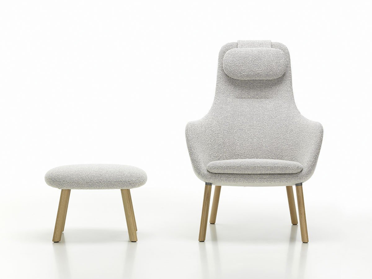【ヴィトラ/Vitra / GOODS】のHAL Lounge Ottoman / ハル ラウンジオットマン インテリア・キッズ・メンズ・レディースファッション・服の通販 founy(ファニー) 　クッション　Cushion, Throw Pillow　コンパクト　Compact, Small Size　シンプル　Simple, Minimal　リラックス　Relax, Relaxed Fit　送料無料　Free Shipping　ホーム・キャンプ・アウトドア・お取り寄せ　Home Living / Home & Lifestyle / Camping Gear / Outdoor Camping　家具・インテリア　Home Furniture & Interior. Stylish & Functional Living Spaces　その他 インテリア雑貨、家具　Home Decor & Furniture Extras　張地:ヌビア 06 クリーム / シエラグレー(ファブリック F100)、脚部:ナチュラルオーク|ID: prp329100002922192 ipo3291000000030231646