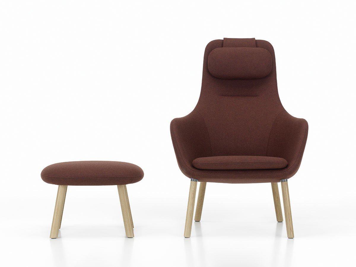 【ヴィトラ/Vitra / GOODS】のHAL Lounge Ottoman / ハル ラウンジオットマン インテリア・キッズ・メンズ・レディースファッション・服の通販 founy(ファニー) 　クッション　Cushion, Throw Pillow　コンパクト　Compact, Small Size　シンプル　Simple, Minimal　リラックス　Relax, Relaxed Fit　送料無料　Free Shipping　ホーム・キャンプ・アウトドア・お取り寄せ　Home Living / Home & Lifestyle / Camping Gear / Outdoor Camping　家具・インテリア　Home Furniture & Interior. Stylish & Functional Living Spaces　その他 インテリア雑貨、家具　Home Decor & Furniture Extras　張地:コジー 2 19 チェストナット(ファブリック F80)、脚部:ナチュラルオーク|ID: prp329100002922192 ipo3291000000030231661