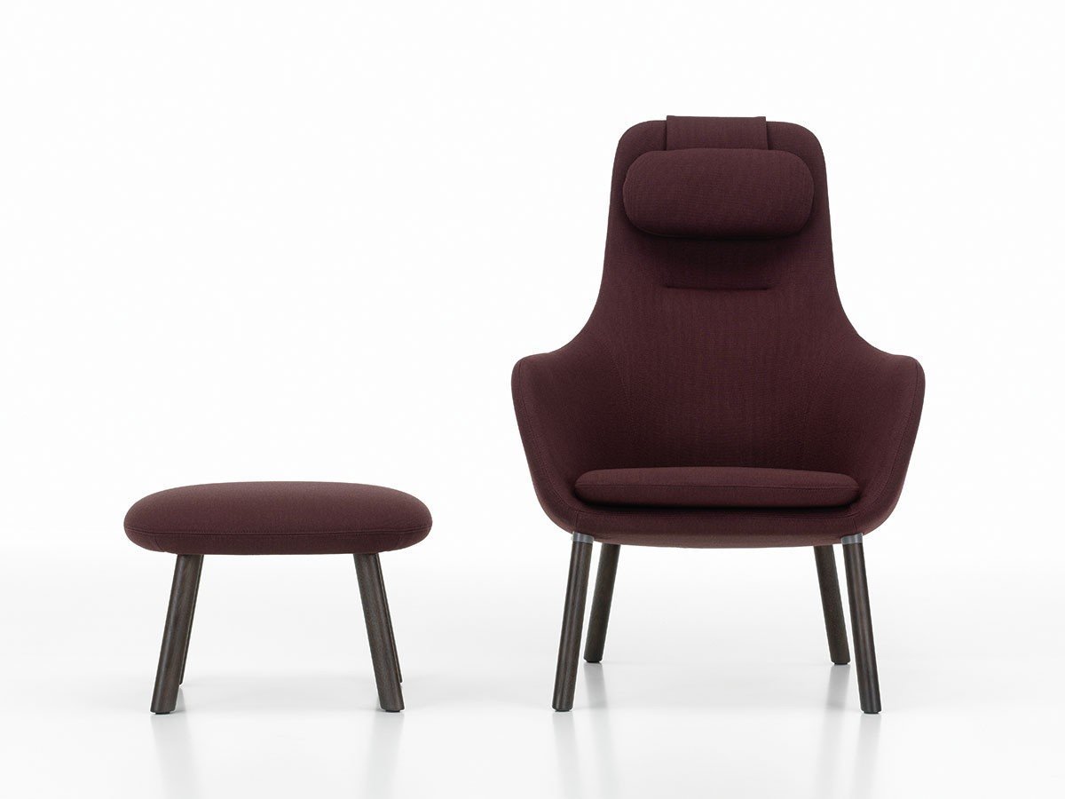 【ヴィトラ/Vitra / GOODS】のHAL Lounge Ottoman / ハル ラウンジオットマン インテリア・キッズ・メンズ・レディースファッション・服の通販 founy(ファニー) 　クッション　Cushion, Throw Pillow　コンパクト　Compact, Small Size　シンプル　Simple, Minimal　リラックス　Relax, Relaxed Fit　送料無料　Free Shipping　ホーム・キャンプ・アウトドア・お取り寄せ　Home Living / Home & Lifestyle / Camping Gear / Outdoor Camping　家具・インテリア　Home Furniture & Interior. Stylish & Functional Living Spaces　その他 インテリア雑貨、家具　Home Decor & Furniture Extras　張地:ボロ 69 マロン(ファブリック F60)、脚部:ダークオーク|ID: prp329100002922192 ipo3291000000030231684