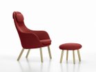 【ヴィトラ/Vitra / GOODS】のHAL Lounge Chair / ハル ラウンジチェア ルースクッション 張地:クレド 16 レッドチリ(ファブリック F120)、脚部:ナチュラルオーク|ID:prp329100002922194