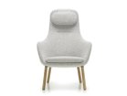 【ヴィトラ/Vitra / GOODS】のHAL Lounge Chair / ハル ラウンジチェア ルースクッション 張地:ヌビア 06 クリーム / シエラグレー(ファブリック F100)、脚部:ナチュラルオーク|ID:prp329100002922194