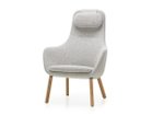 【ヴィトラ/Vitra / GOODS】のHAL Lounge Chair / ハル ラウンジチェア ルースクッション 張地:ヌビア 06 クリーム / シエラグレー(ファブリック F100)、脚部:ナチュラルオーク|ID: prp329100002922194 ipo3291000000030232746