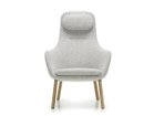 【ヴィトラ/Vitra / GOODS】のHAL Lounge Chair / ハル ラウンジチェア ルースクッション 張地:ヌビア 06 クリーム / シエラグレー(ファブリック F100)、脚部:ナチュラルオーク|ID: prp329100002922194 ipo3291000000030232854