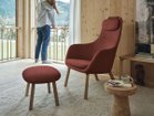 【ヴィトラ/Vitra / GOODS】のHAL Lounge Chair / ハル ラウンジチェア ルースクッション 張地:コジー 19 チェストナット(ファブリック F80)、脚部:ナチュラルオーク|ID: prp329100002922194 ipo3291000000034758259